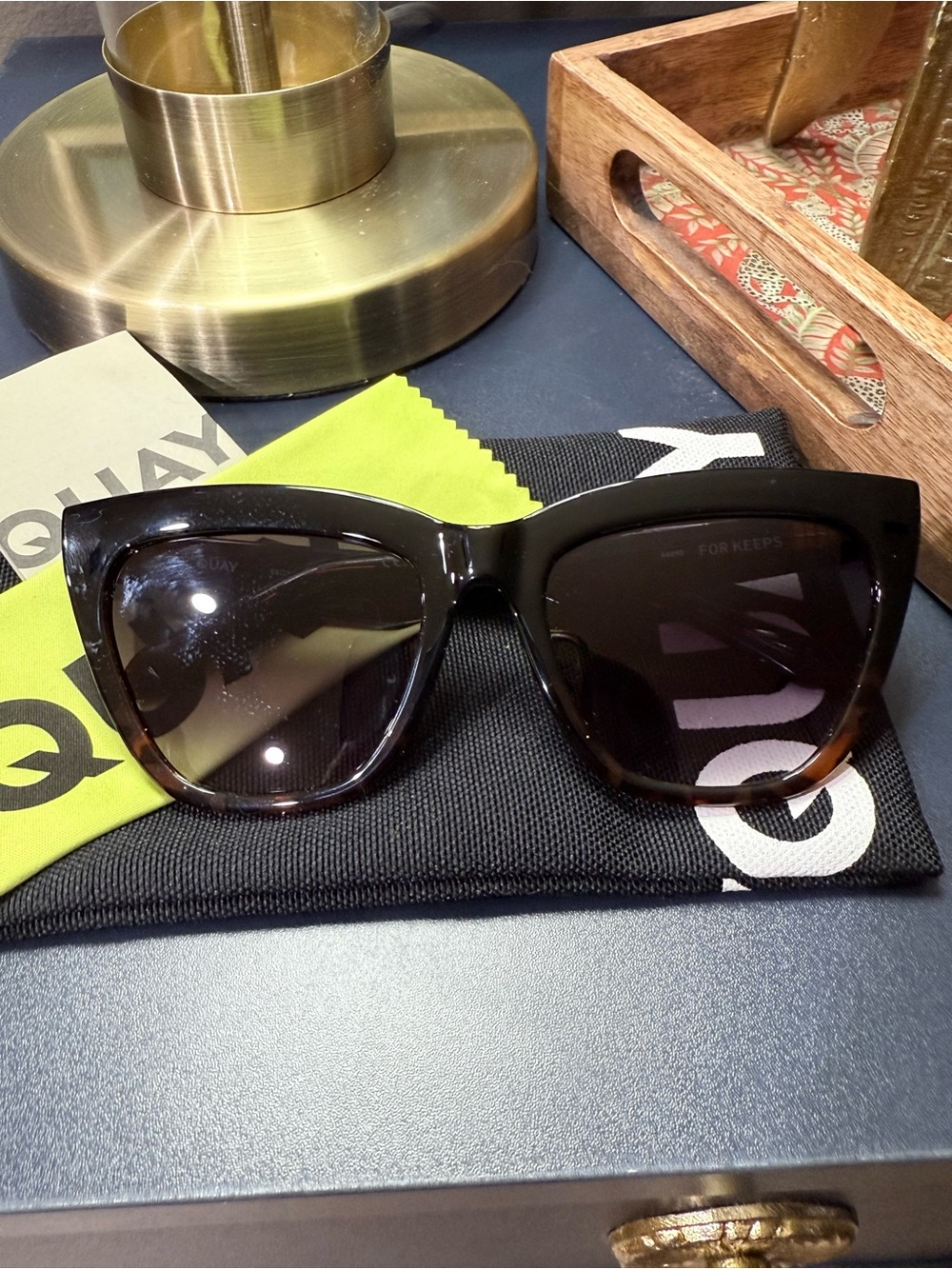 *NWT* Quay Australia For Keeps 56mm Cat Eye Sunglasses